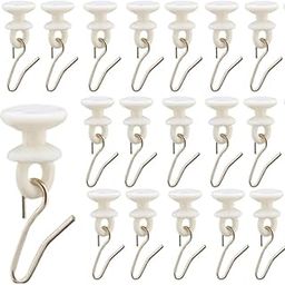 AAMS HOME DECOR Plastic Runner for C Channel/Curtain Track with Metallic Hooks (50)-image-39