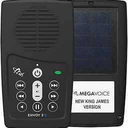 New King James Version (NKJV) Narrated by Bob Sauer MegaVoice Handheld Solar Powered Audio Bible Player (NKJV-Solar)-image-11