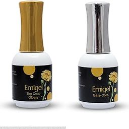 Coslifestore- top coat + base coat - UV lamp dry paints- pack of 2,15 ml each for applying permanent gel polish, also used for nail art, for extra shine-image-26