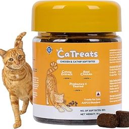 PET360 CaTreats|Real Chicken & Catnip Softbites|Prebiotics|Taurine & Arginine|100+ Softbites Treats|Promotes Relaxation|Promotes Playful Behaviour|Pack of 70 GMS (Pack of 1, All Life Stages, Cube)-picture-28