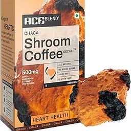 Ace Blend Chaga Shroom Coffee (5 Serves) | 500mg Chaga Mushroom Extract | KSM 66 Ashwagandha | L-theanine | MCT Powder | Heart Health | Regulates Cholestrol | Decaf Instant Coffee | Medium Roast Blend-image-15