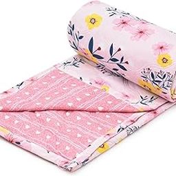 COZY FURNISH Super Soft Brushed Microfiber Cotton Single Bed Dohar 140 GSM 3 Layered Quilted Dohar Soft Lightweight Reversible Printed AC Blanket Single Bed for All Season (Grey;Green)-image-24