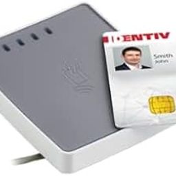 IDENTIV - uTrust 4701 F - Dual Interface - Contact and CONTACTLESS Smart Card Reader Ideal USE for VPN LOGIN,Driving Licence Project,NFC Card Reading-27