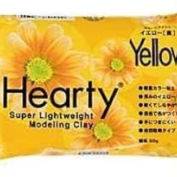 PADICO Hearty Yellow Color Air-Dry Clay 50g – Super Ultra Light & Flexible, Non-Toxic, Smooth, Mixes with Hearty White for Vibrant Colors.Best Gift for Artists,Student,Children. ACMI Certified Japan-21