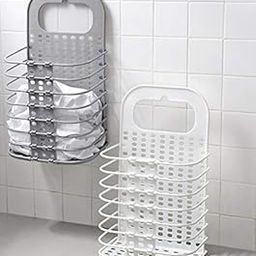 VATTU Plastic Multipurpose Hanging Laundry Basket for Washing Machine Kitchen Bathroom Kids Dirty Clothes Storage-image-55