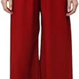 ARYANSH Shoppe Rayon Palazzo for Girls | Traditional Ethnic Wear Palazoo for Women Stylish Latest | Relaxed Fit Bottom Wear Casual Palazo for Woman & Girls Color, Size XXL,(Maroon)-image-71