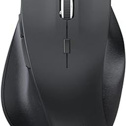 Portronics Toad 24 Wireless Mouse, with 2.4 GHz USB Nano Receiver, Adjustable DPI up to 1600, Dual-Function Scroll Wheel, for Laptop, Mac, PC (Black)-11