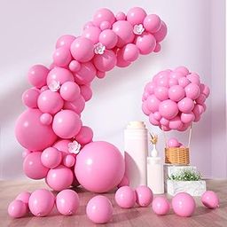 Party Propz Rubber Pink Balloons For Birthday-50Pcs Balloons For Decoration-48