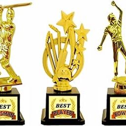 Kesora® - |Cricket Man of The Match Trophy | Cricket Best Batsman Trophy |Cricket Best Bowler Trophy | Cricket Tournament Trophy | (Model 03)-image-28