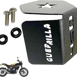 Dhe Best Bike Accessories Rear Break Oil Container Guard Stainless Steel Black Suitable for RE Guerrilla 450-picture-10