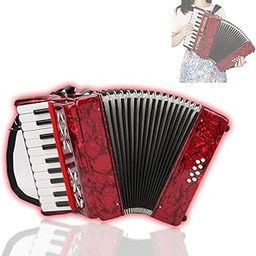 Acordeones Para Adultos Acordeón 22 Keys 8 Bass Accordion Instrument With Acordeon Straps And Sweet Sound Portable Educational Musical Instrument, For Music Beginner Lover nan-image-58