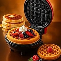 DERIKO 3 in 1 Mini Waffle Maker Machine for Home, Small Waffle Making Iron Electric Wafers Waffle Machine, Pancake Maker - Color Assorted-image-99