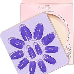 Beromt false nails press on nails set of full fake acrylic nails with beautiful matte finish nail for women professional - BFN452PSN-picture-11