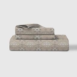 LINENWALAS King Size Bedsheet | Percale Cloud Cotton Flatsheet King Size with Two Pillow Covers| 300 TC | Super Soft Bed Sheet for King Size Bed | Floral Design (275 x 275 cm, Victorian Charm)-image-34