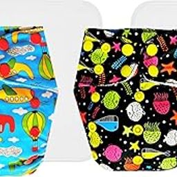 Dumbledo Premium Cloth Diaper with Cotton Insert (Pack of 2) | Snug Fit | 6-Layer Absorbent Pad | Travel Friendly | Ideal for Toddlers | 3 Months – 3 Years | Unisex Baby-image-15