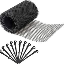 Black Gutter Mesh Debris Protector Moss Leaf Guard Gutters Cover 15CMx6M|Home & Garden|1 Roll of Gutter Guard-picture-29