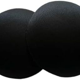 Cotton Round Shape Bra Cup Pad For Women 1 Pair Size 32(black)-image-75