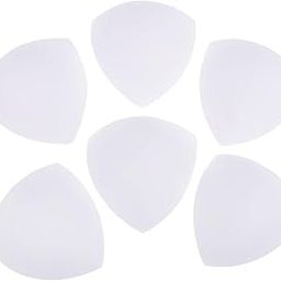3 Pairs Soft Womens Triangle Bra Pads Inserts for Sports Bra Bikini White-image-48