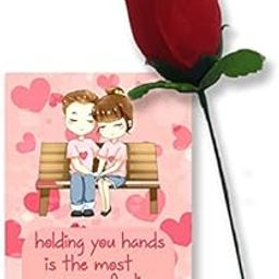 Valentine gift Birthday gift for Girlfriend Boyfriend Wife Husband Him Her - Valentines Day Special Card and Rose-image-28