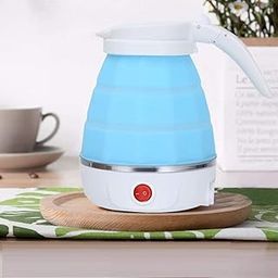 Travel Foldable,Collapsible Electric Kettle Silicone Small Electric Kettle Boiling Water,Used In Coffee,Tea,Milk,Dual Voltage,600Ml,110-220V, Multi Colour) - 700 Watts-image-79