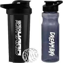 Amazing Quality of Combo Gym Shaker and Sipper Bottle|Protein Shaker Bottle|Shaker Bottle 700 ml (Black)-image-2