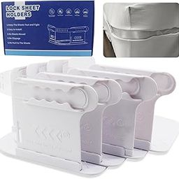 Bed Sheet Holder Removable Easy to Install Fits 5.9-11.8in thicknesses Mattress Sizes Sheet Holders Keep Sheets Firm & Tight More Convenient Than Traditional Bed Sheet Clips is The Perfect Choice-picture-23