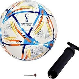 XCELERATE SPORTS Hands Stitched Football Size 5 with Pump (Qatar Edition White)-image-40