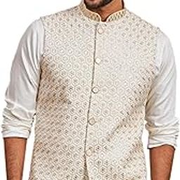 Men's - Nehru Jacket - This men's embroidered Nehru jacket,perfect blend of elegance and tradition.-37