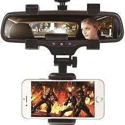 Speedwav Universal Car Phone Holder Car Rearview 360 Degrees Mirror Mount Phone Holder Mobile_Holder-76-21