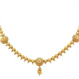 Jewellery for Less Traditional Ethnic One Gram Gold Plated Designer Necklace Set with Earring Girls and Women,Valentine-image-28