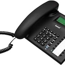 Beetel M90N Caller Id Corded Landline Phone with 16 Digit LCD Display,Fsk/Dtmf Compatable Caller N Id,8 Direct One Touch & 10 Two Touch Memory,Volume Control for Speaker Phone,Music On Hold (Black)-3