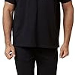 Men Black Sports Co-Ords Set with Solid T-shirt and Joggers-image-11