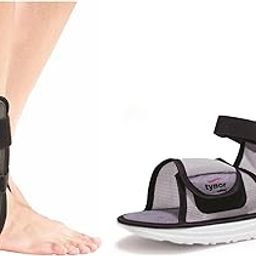 TYNOR Ankle Splint, Black, Universal Size, 1 Unit Unisex Cast Shoe Rocker Sole, Grey, Large, 1 Unit-picture-11