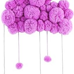 CALANDIS™ Baby Kids Room Nursery Home Cloud Raindrop Wall Mural Decor Purple | Cribs | Nursery Furniture-image-55