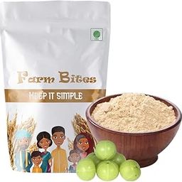 Farm Bites: 100% Natural and Organic Dried Amla Powder| Indian Gooseberry Powder for Hair Growth | Amla Powder | Traditional Ayurvedic | Usirikaya Podi - (250 Grams)-image-65