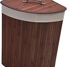 ARTISOUL® Corner Bamboo Laundry Basket Washing Clothes Basket For Closet Home Playroom Coffee | Household Supplies & Cleaning | Laundry Supplies | Hampers-image-65