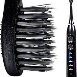 EZZI Sonic Electric Toothbrush | Ultra Soft Tapered Bristles | 60-Day Rechargeable Battery | 42,000 Vibrations/Min | for Adults, Sensitive Teeth, Receding Gums, Whitening, Gum Disease, Braces, Travel-25