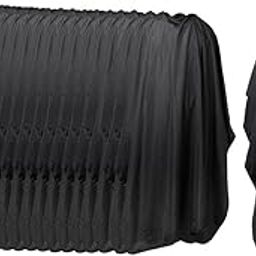 CALANDIS™ 20 Pcs Hair Cut Hairdresser Hairdressing Cape Cloak Cloth Apron Unisex Black | Salon & Spa Equipment-image-2