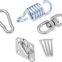 CALANDIS™ Stainless Steel Extension Spring Hook Set for Hanging Hammock Chair Swing | Yoga Props | Yoga & Pilates | Fitness, Running & Yoga-image-10