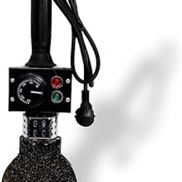 Solwet Hdpe pipe heating mirror 90 mm round with stand manual thermostat 300deg-picture-10