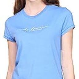 E147 Quick Dry 4 Way Stretch Antimicrobial Basic Crew Neck Short Sleeve Grpahic Print Stretch Cotton Tee for Women-image-78