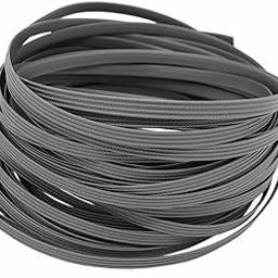 Rattan Furniture Fixing Kit (Contains Weaving Tool), Wicker Repair Material, Grey Flat Plastic Woven Material for for Knit and Repair Rattan Chair Table Basket-70m (220 ft) (Gray)-13