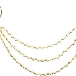 Kundan Nose Ring with Layered Chain for Women, Girls, Teens, Kids-picture-37