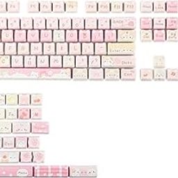 KiiBoom x Maorbeng Meow Meow Squad Keycaps Set, Dye-Sublimation PBT, Mao Profile, 141 Keys Custom Keycaps for ANSI Layout, MX Switches Mechanical Gaming Keyboard-image-47