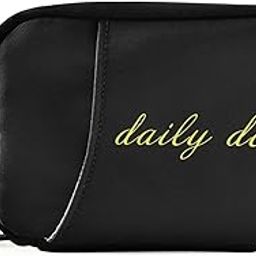 Naanle Daily Dose Pill Box 7 Day Pill Case Bag Travel Pill Organizer Bag with Zipper Portable Weekly Case Compact Size for Vitamin Supplement Holder-image-3