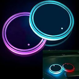 2 Pcs Car Interior Accessories in Car Cup Holder Lights for Car Car Cup Holder 2.64 * 2.67in No Tools Fit Accessories for Most Vehicles-image-99