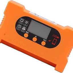 Ubersweet® Solar Charge Controller, Solar Panel Charge Controller Dual USB High Efficiency Universal for 12V 24V Battery Charging (70A)-2
