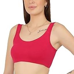 Non Padded Non Wired Everyday Comfortable Sports Bra for Women & Girls, Wider Straps with Racerback Styling-picture-20