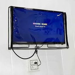 SELENO Transparent 32 inch LED/LCD TV Cover with Zip Enclosure | Dust & Waterproof TV Protector Cover | Compatible for All Brands 32 inches LED/LCD TV (Clear)-20
