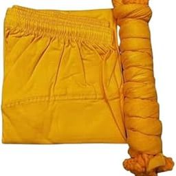 Cotton Leggings and Dupatta Set Yellow-image-68